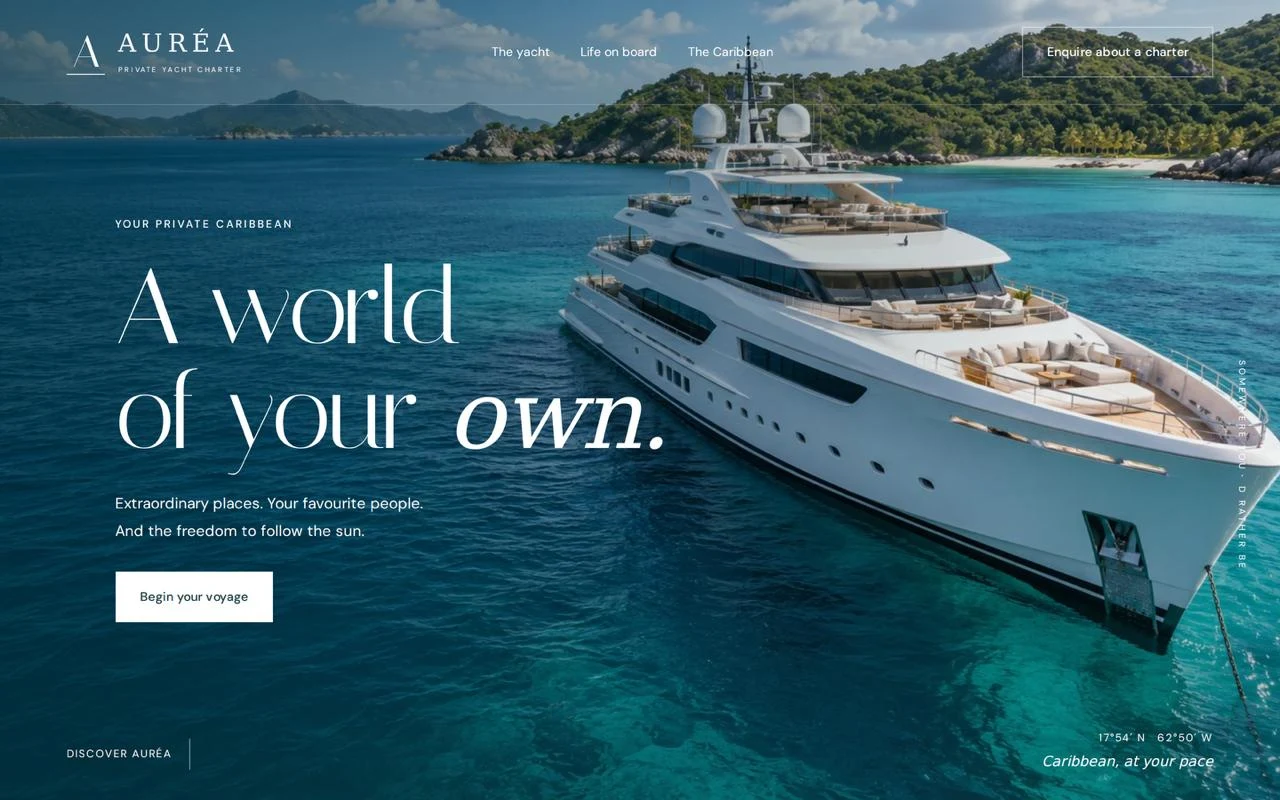 A world of your own — Auréa — Private Yacht Charter