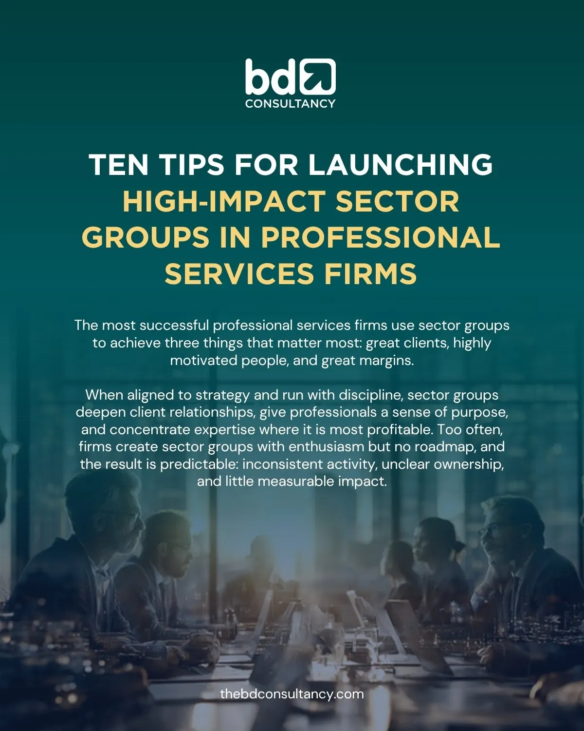 Ten tips for high-impact sector groups — bd consultancy