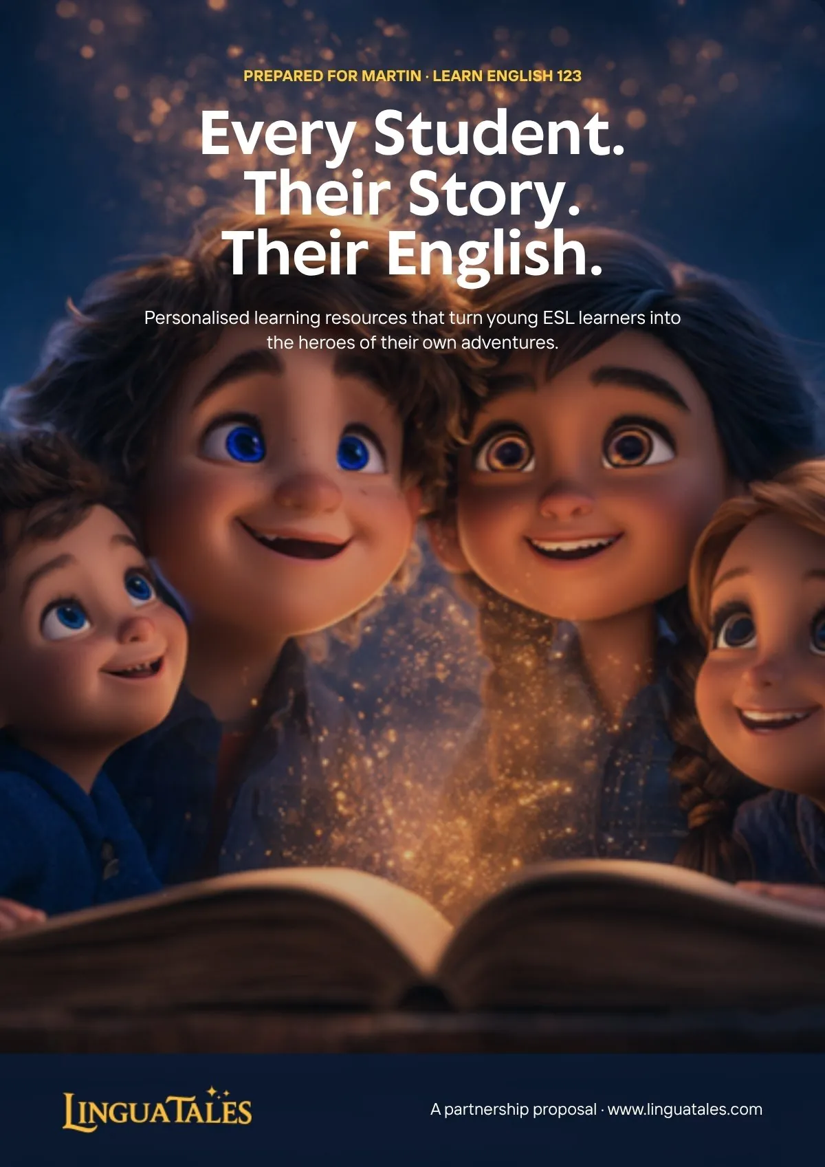 Every student. Their story. Their English. — LinguaTales